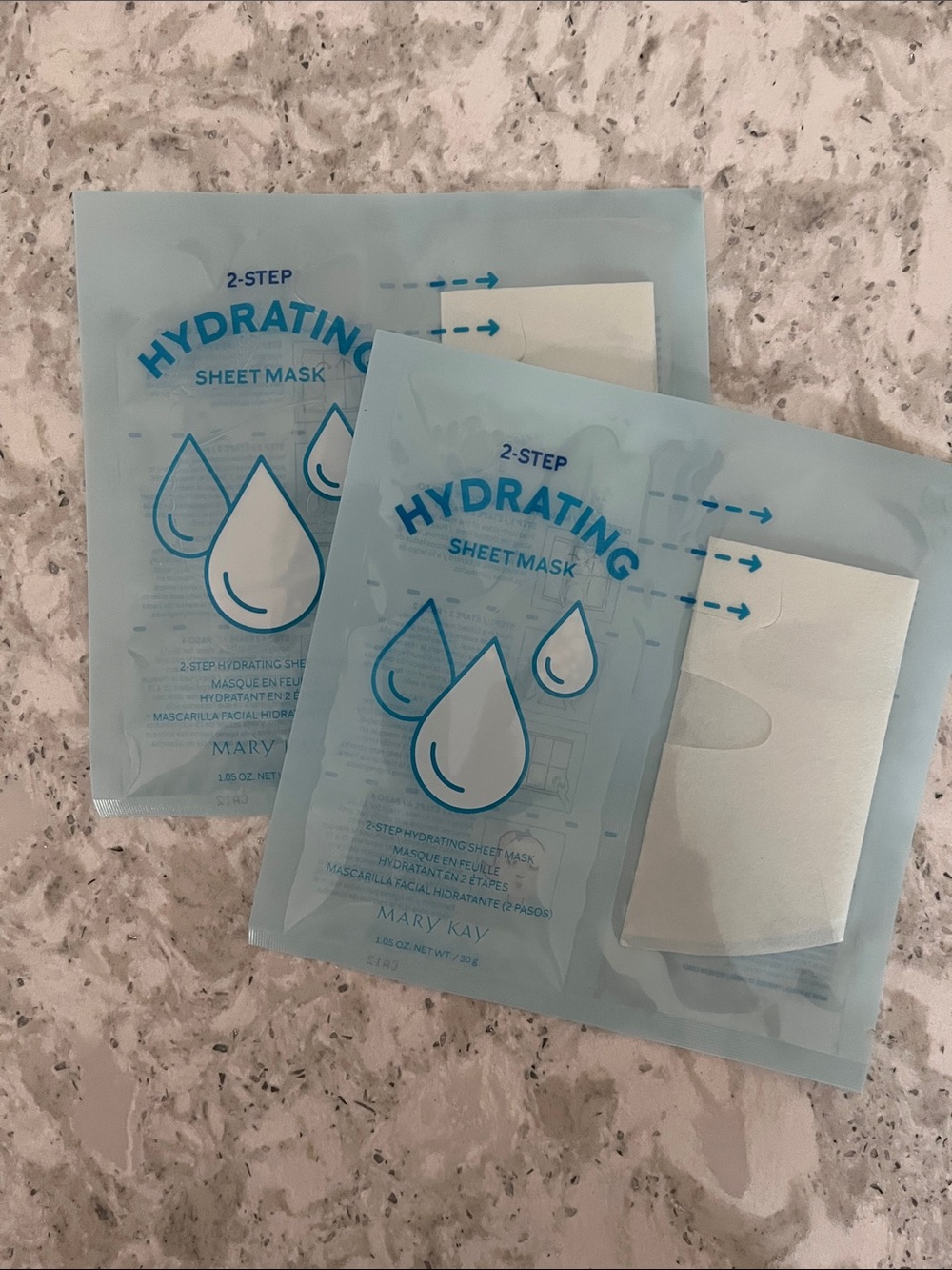 Mary Kay Hydrating Sheet Mask set of 2 - Light Blue Packaging